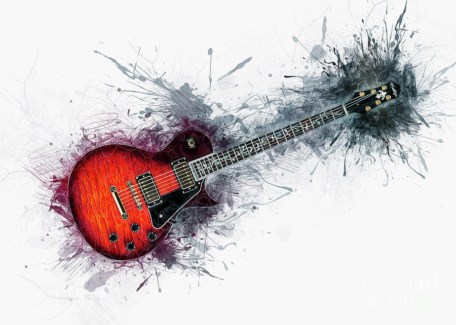 Electric Guitar Art Digital Art