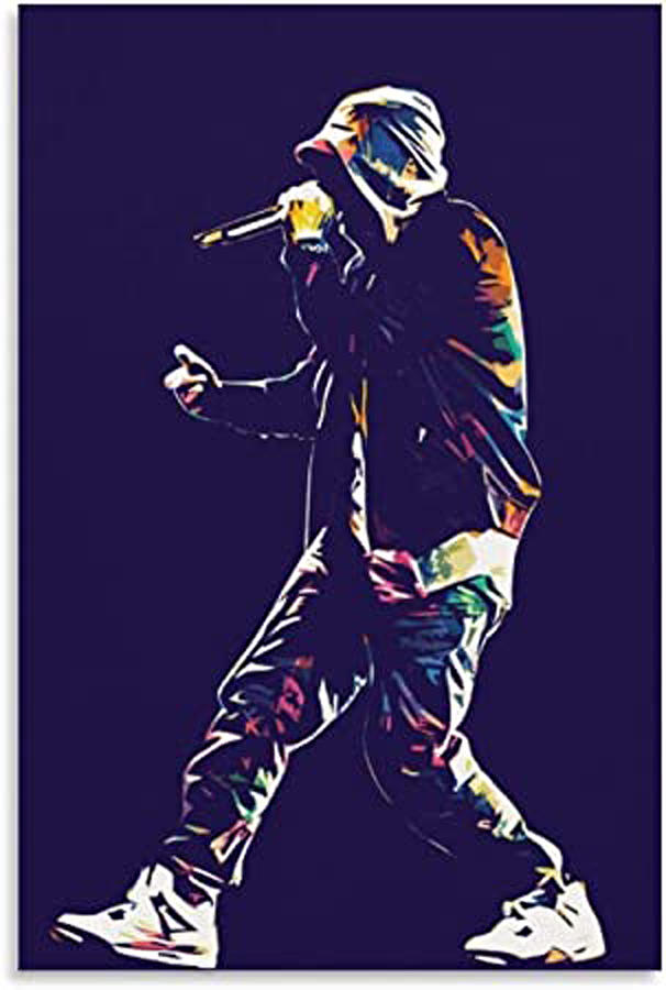 Eminem Painting Best Painting by Leah Boyle - Fine Art America