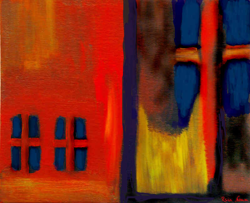 Empty Windows #4 Painting by Rein Nomm
