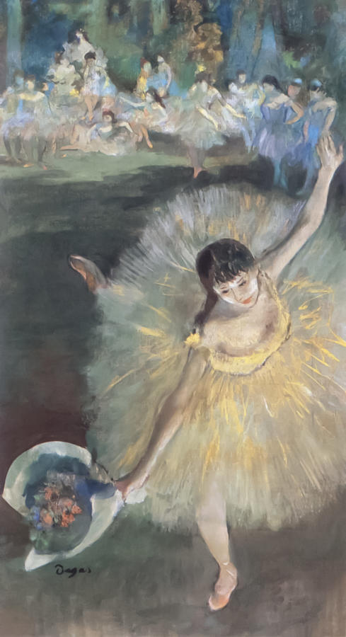 End Of An Arabesque By Edgar Degas Painting