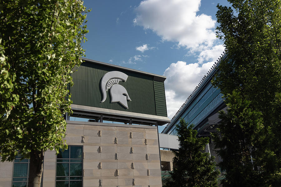 Exterior of Spartan Stadium on the campus of Michigan State University in East Lansing Michigan #4 Photograph by Eldon McGraw