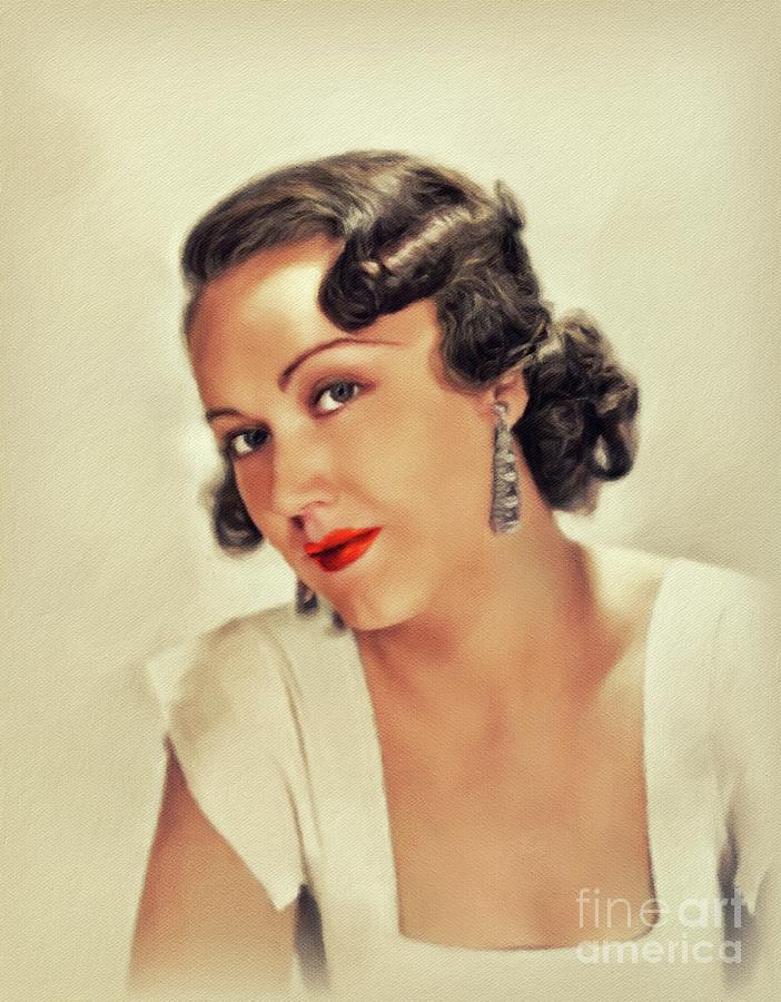 Fay Wray, Vintage Actress #4 Painting by Esoterica Art Agency
