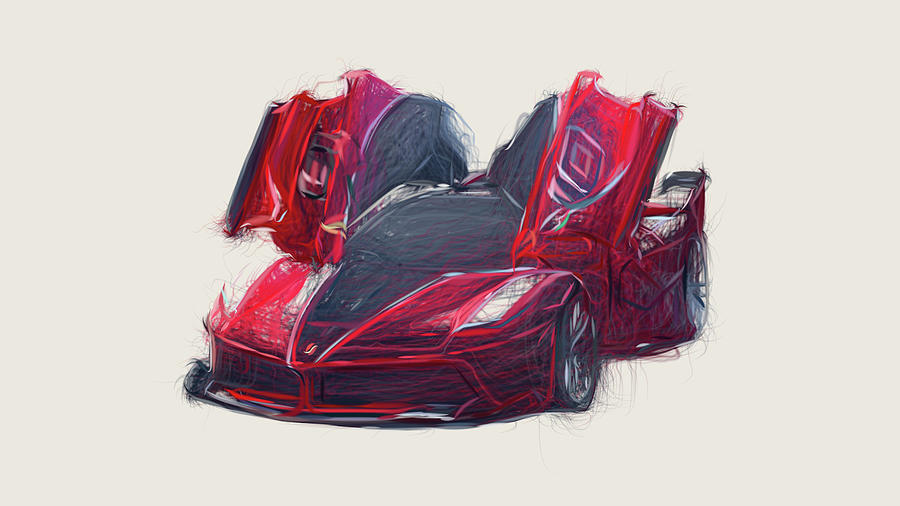 ferrari fxx k drawing