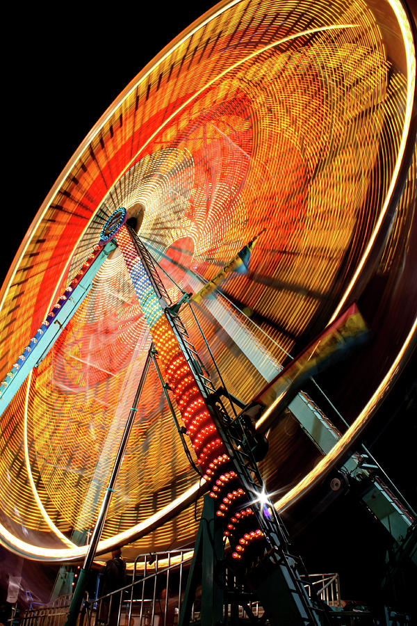 Ferris Wheel at Night Photograph by Mark Chandler - Fine Art America