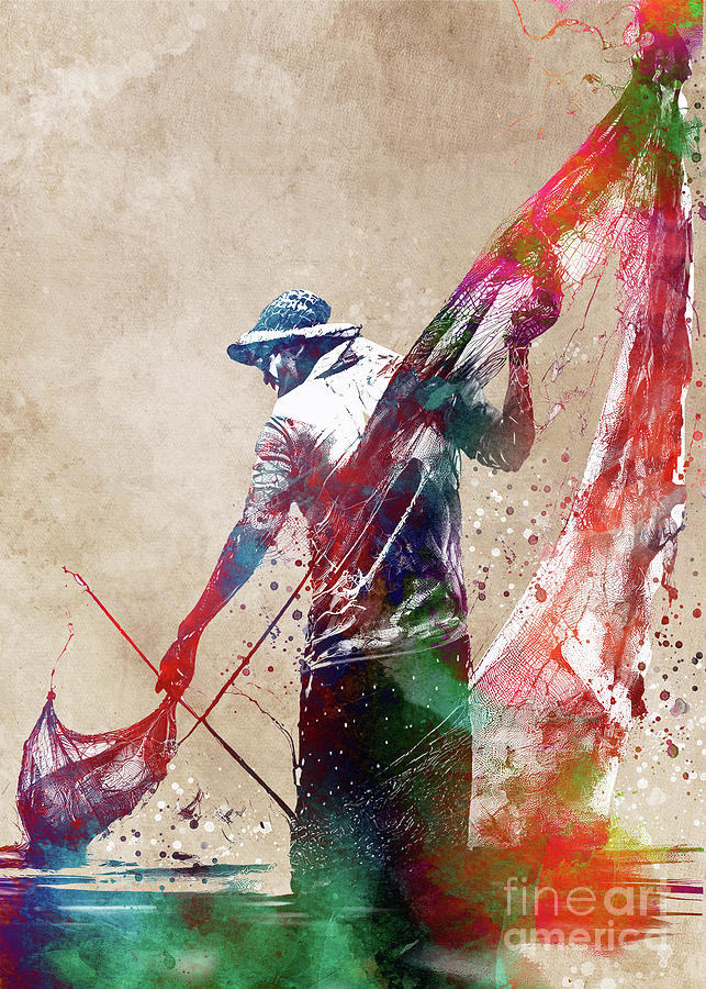 Fishing sport art #fishing #4 Digital Art by Justyna Jaszke JBJart