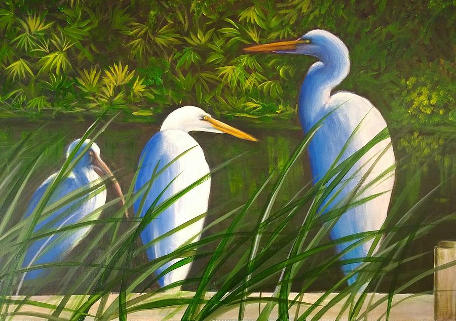 Florida Bird #4 Painting By Larry Palmer - Pixels