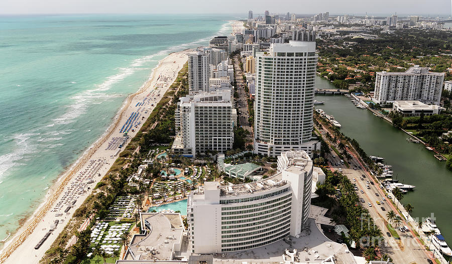 Fontainebleau Miami Beach Aerial View #4 Photograph by David Oppenheimer