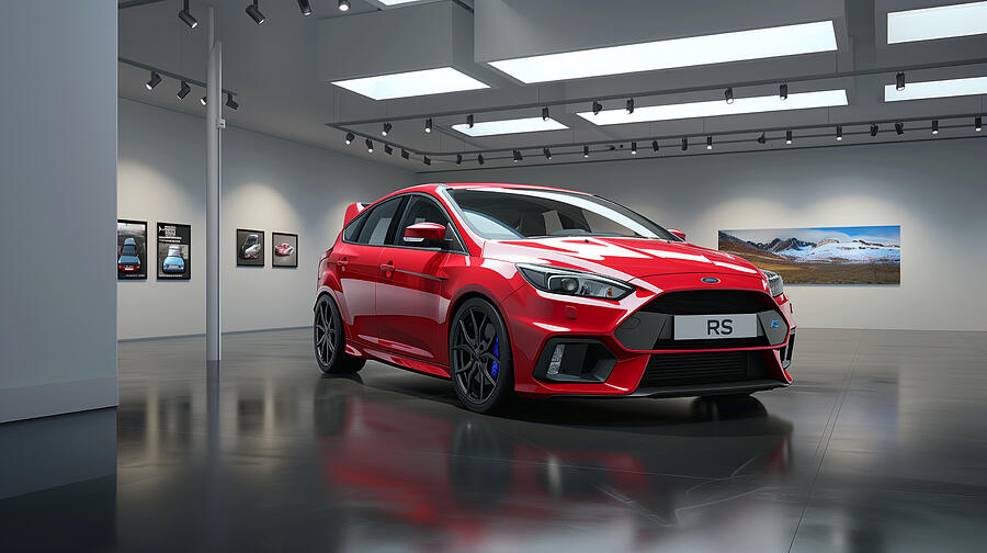 Ford Focus Digital Art - Ford Focus RS #5 by Tim Hill