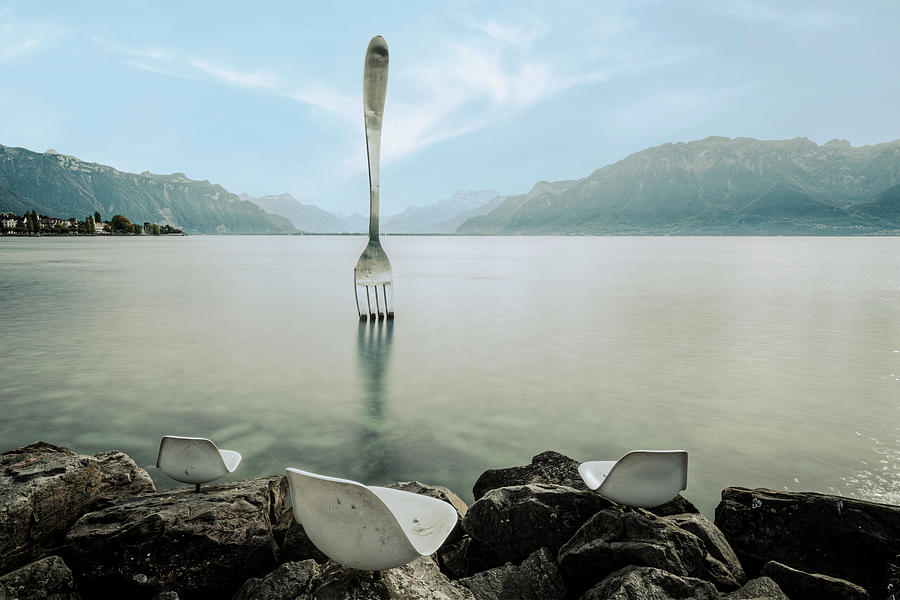 Fork of Vevey - Switzerland #4 Photograph by Joana Kruse