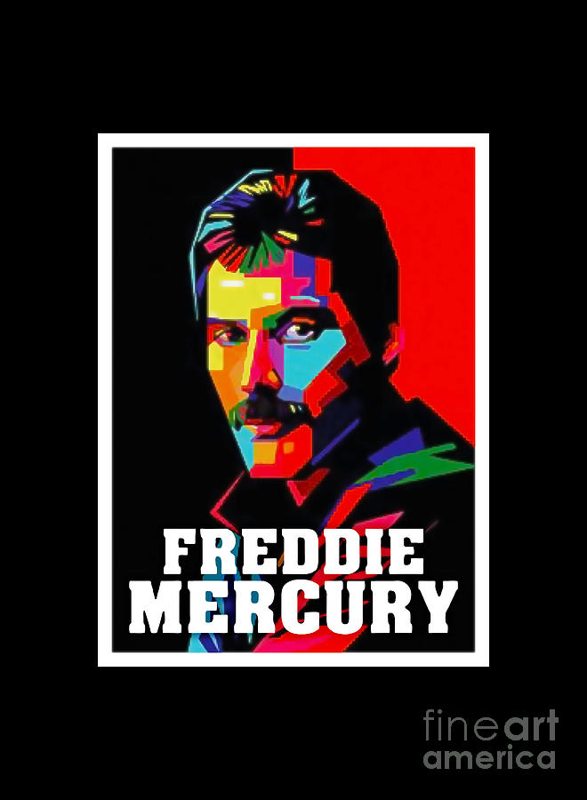 Freddie Mercury Digital Art by Gefri Gelo | Pixels