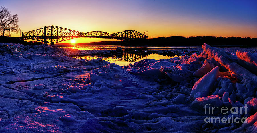 Frozen St Lawrence river #4 Photograph by Colin Woods