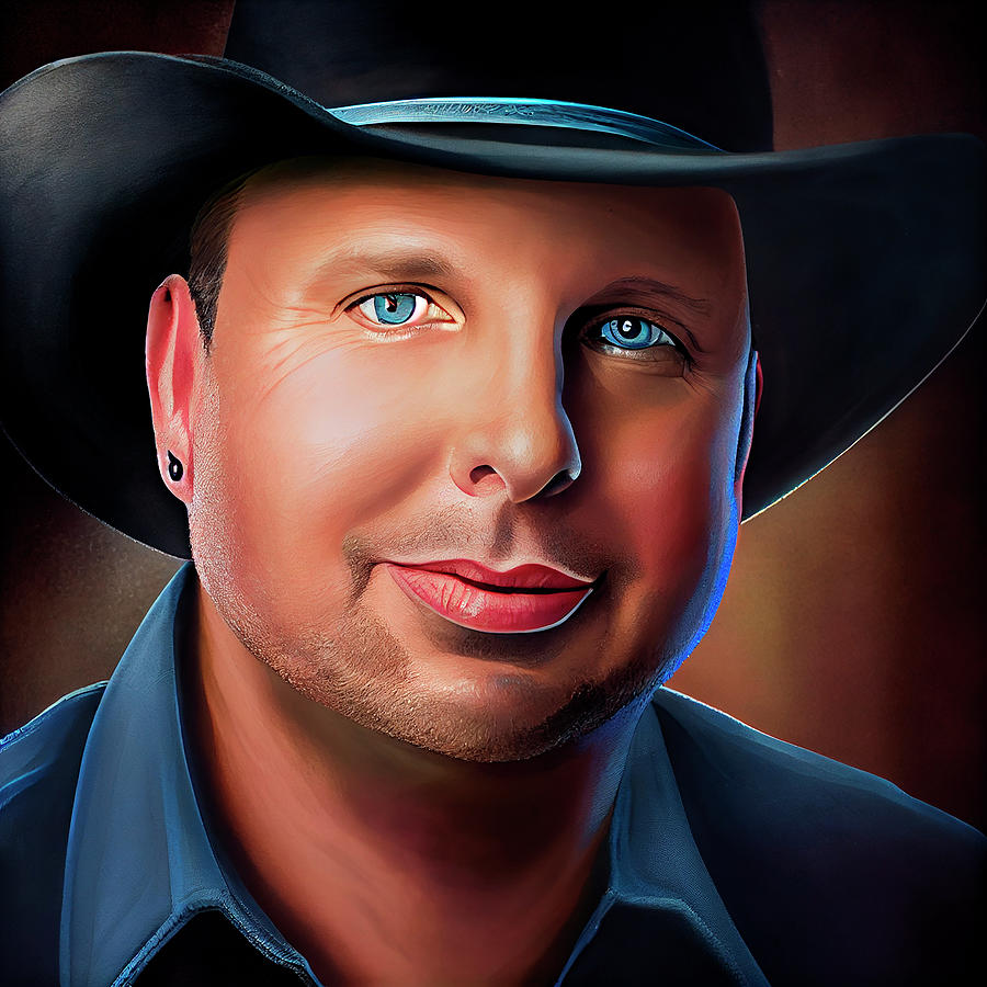 Garth Brooks Art Digital Art By Tim Hill - Fine Art America