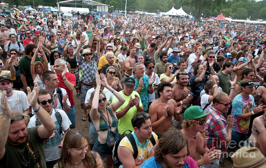 Gathering of the Vibes Festival Concert Crowd Photos #4 Photograph by David Oppenheimer