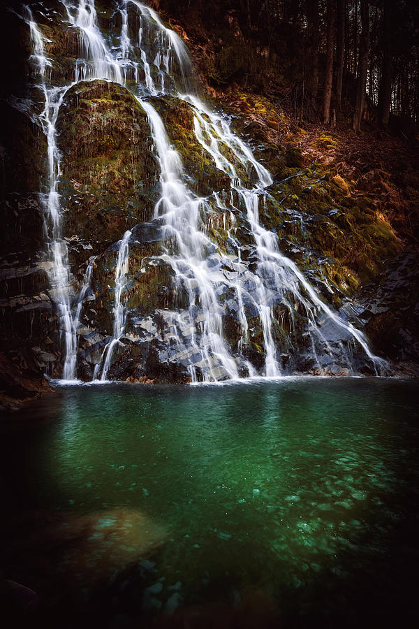 Fall Photograph - Giessbach waterfalls #4 by Svetlana Sewell