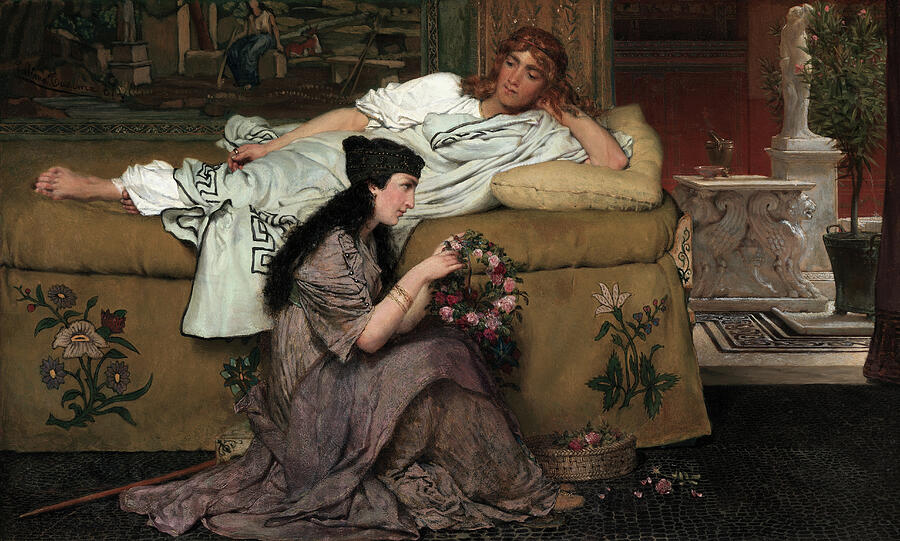 Glaucus and Nydia Painting by Lawrence Alma-Tadema - Fine Art America