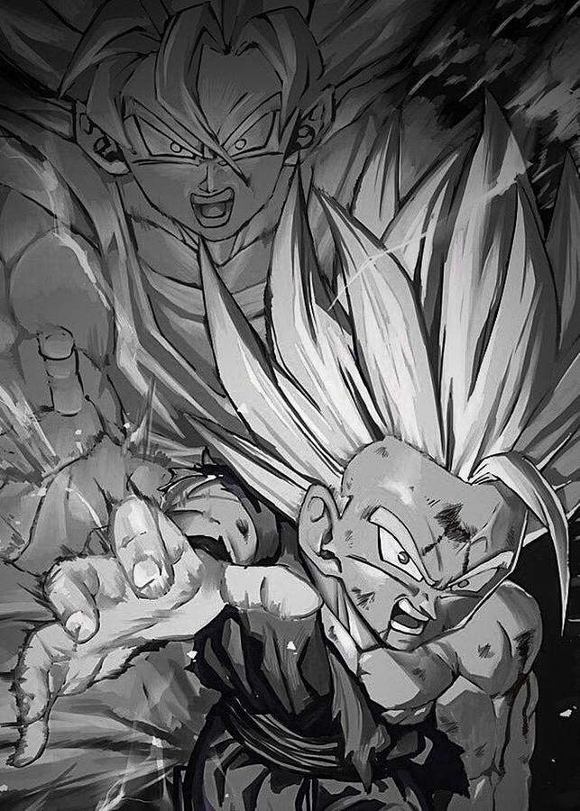 Gogeta Dragon Ball Super Digital Art by Denise Izatt - Fine Art America