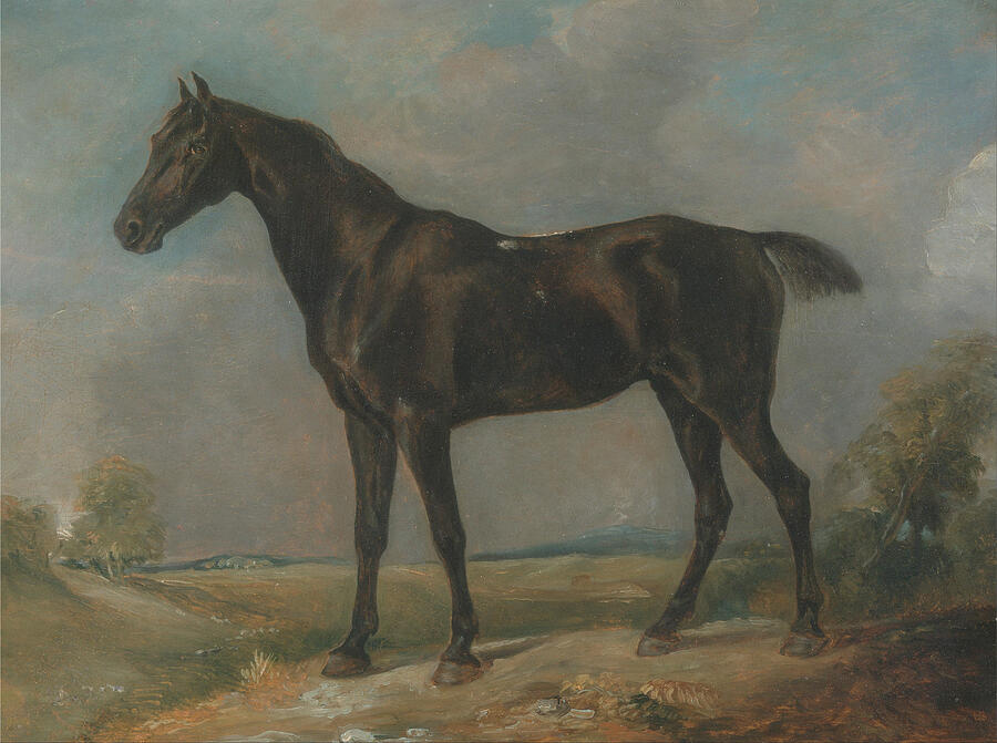 Golding Constables Black Riding-Horse #4 Painting by John Constable Golding Constables Black Riding-Horse #4 Painting by John Constable