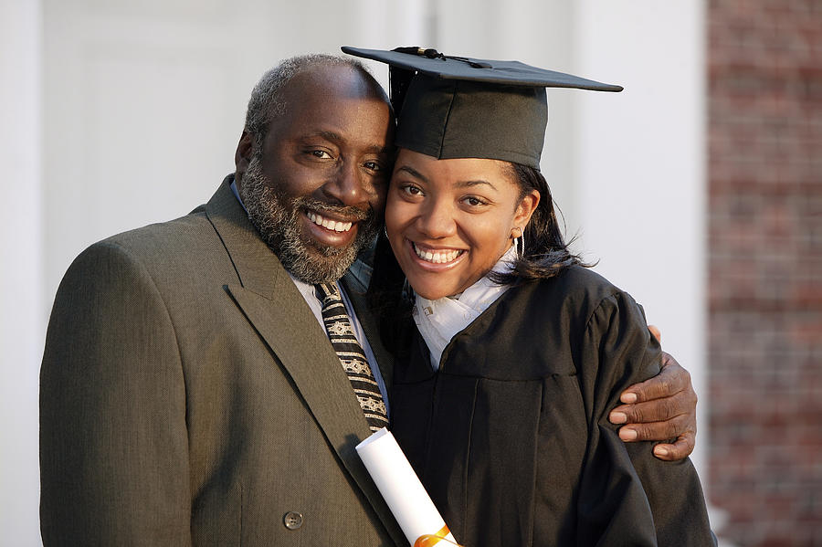 Graduate and father #4 Photograph by Comstock Images