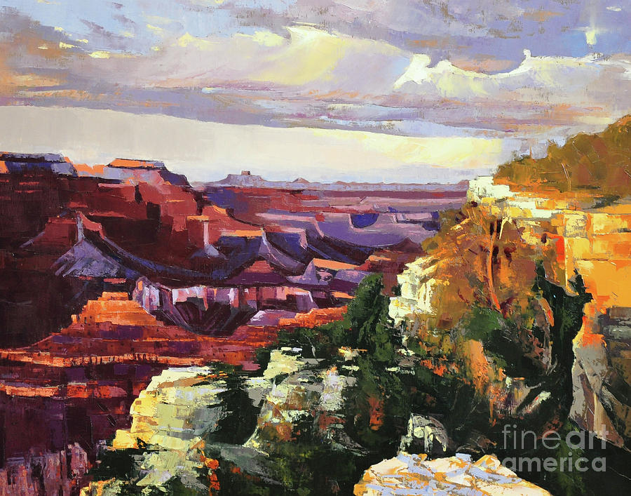 Grand Canyon Painting By Michael Stoyanov