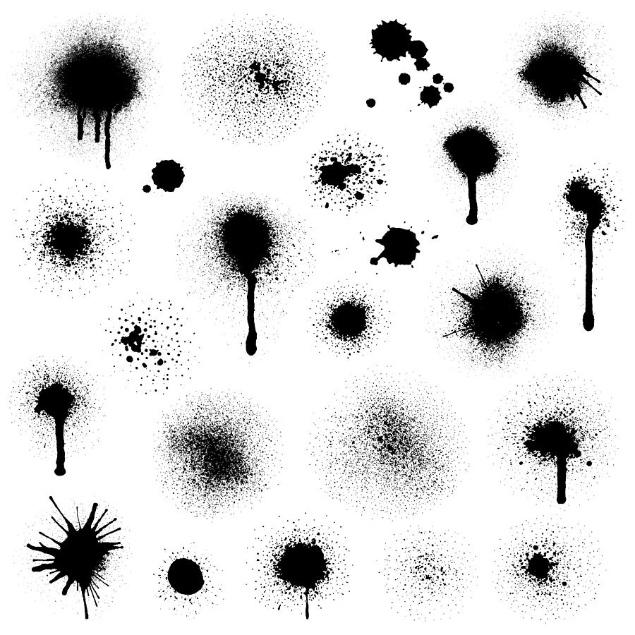 Grunge ink blots #4 Drawing by Ani_Ka Grunge ink blots #4 Drawing by Ani_Ka
