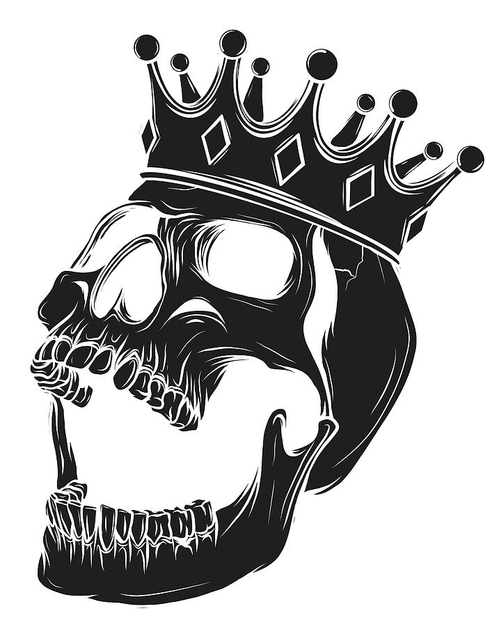 illustration vector skull king crown 4680105 Vector Art at Vecteezy