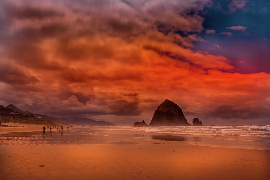 Haystack Rock On Cannon Beach Photograph