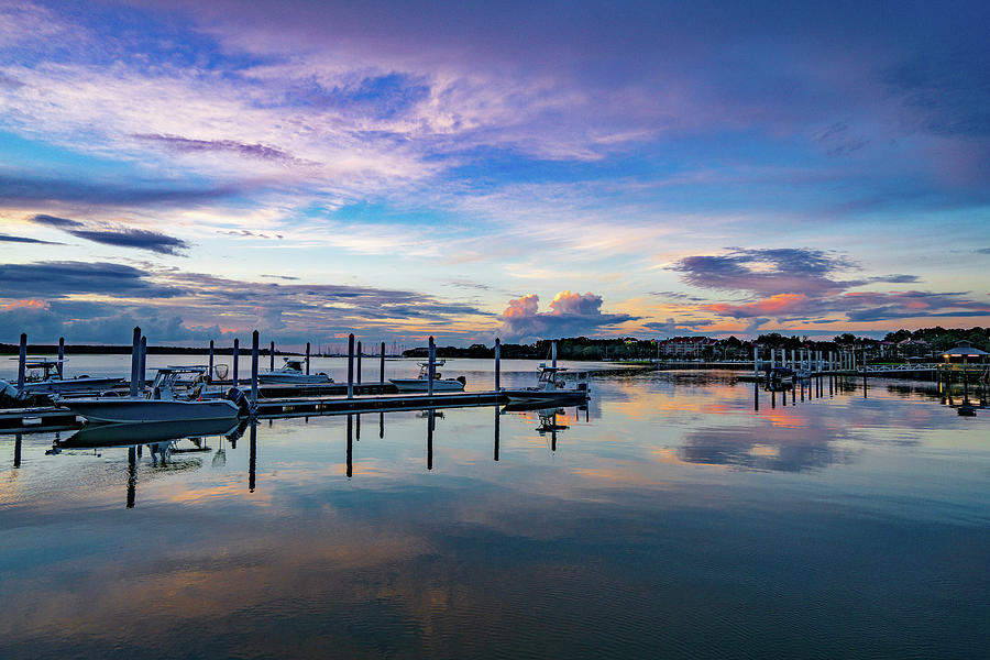 Hilton Head Island South Carolina Boat Dock Marina #4 Photograph by Dave Morgan