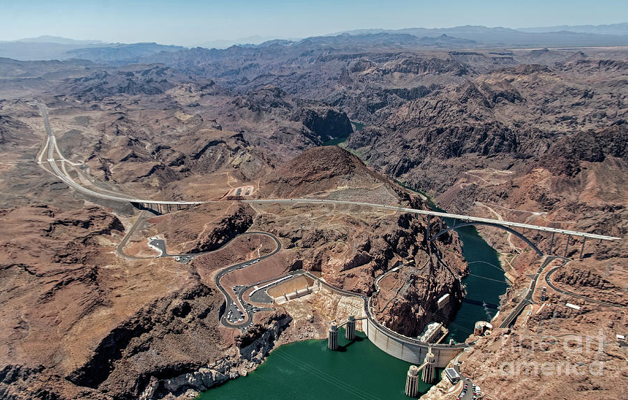 Hoover Dam Aerial View #4 Photograph by David Oppenheimer