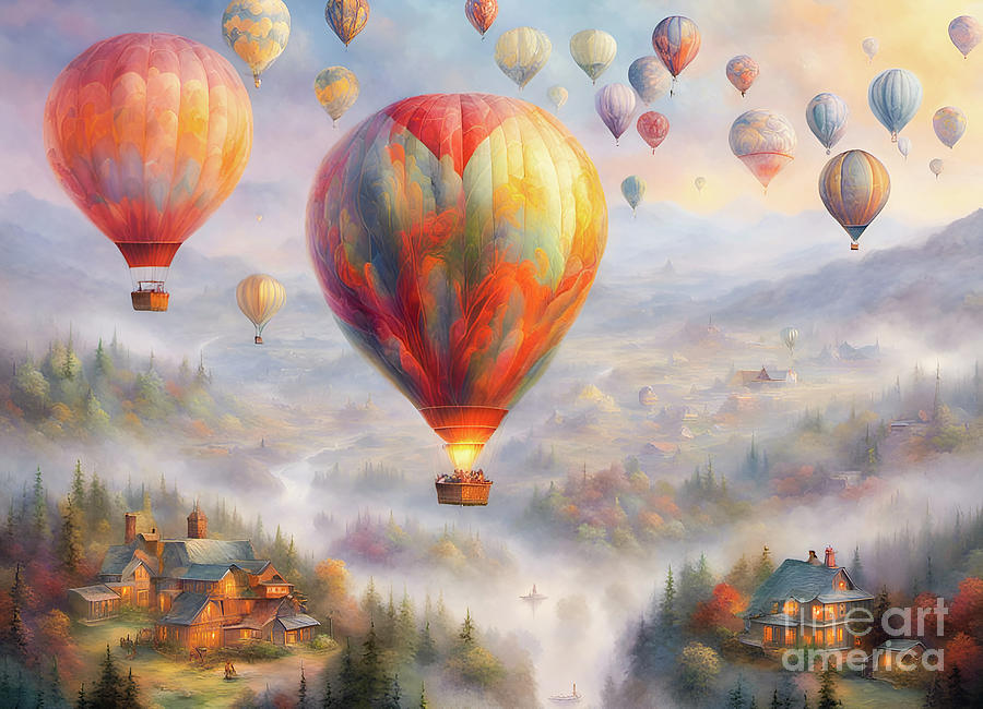 Landscape Photograph - Hot-air Balloons #4 by Glenn Franco Simmons