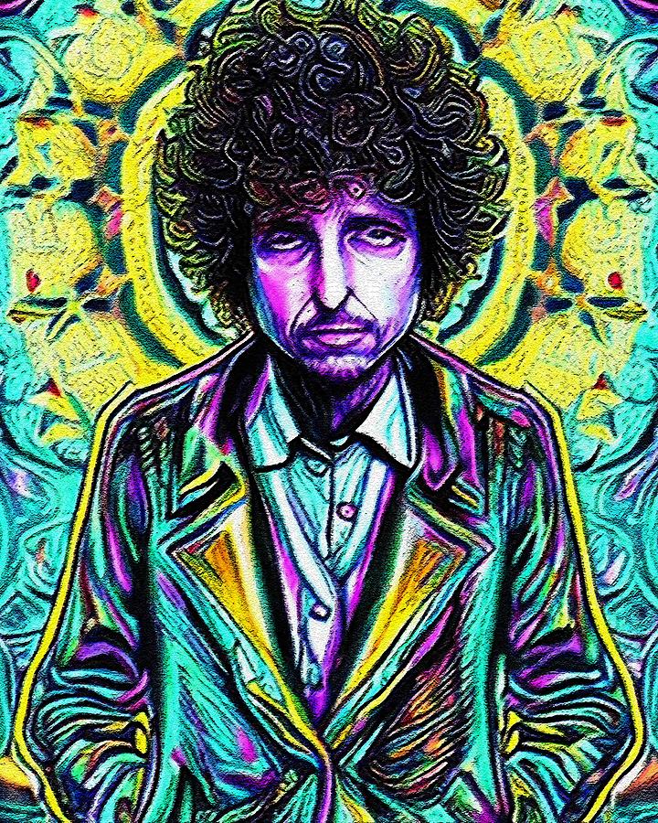 Hypnotic Illustration Of Bob Dylan Digital Art by Edgar Dorice - Fine ...