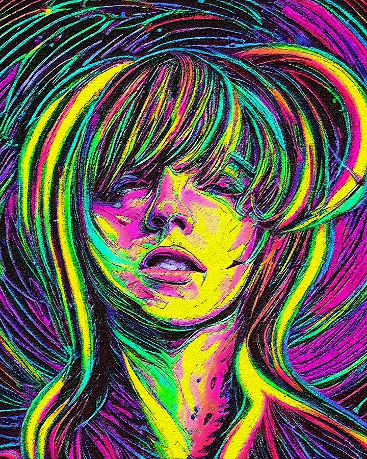 Hypnotic Illustration Of Marianne Faithfull #4 Digital Art by Edgar ...