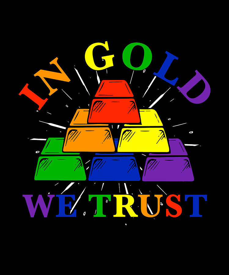 tshirt in gold we trust