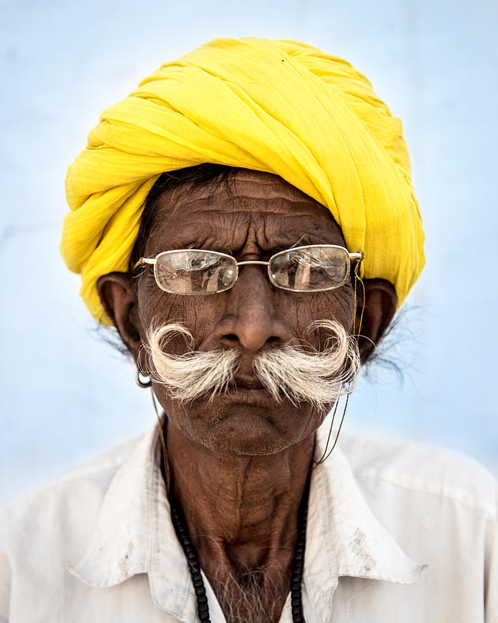 Indian Senior Man #4 Photograph by Ferrantraite