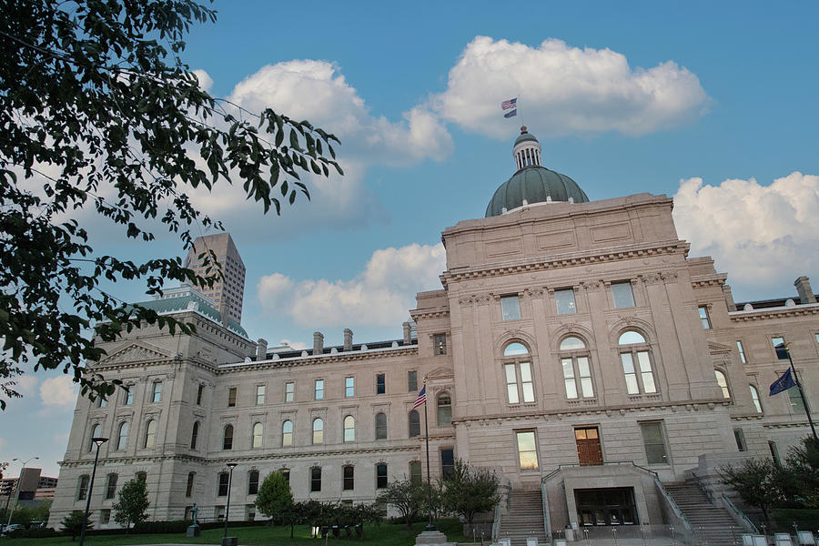 Indiana state capitol building Photograph by Eldon McGraw - Fine Art ...