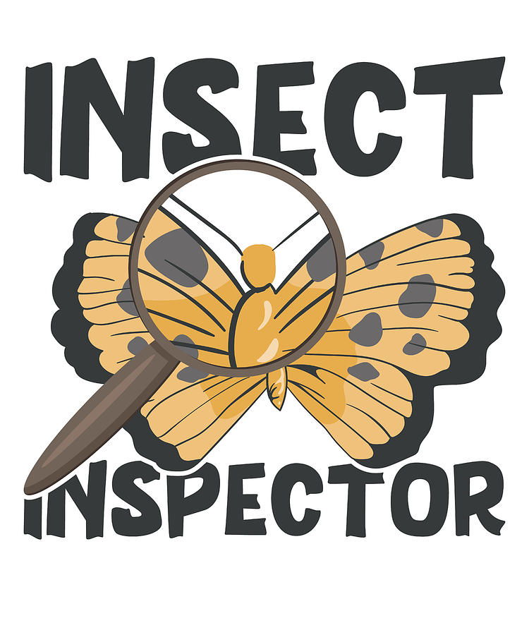 Insects Digital Art - Insects Bug Inspector Entomologist Nature Bug #4 by Toms Tee Store