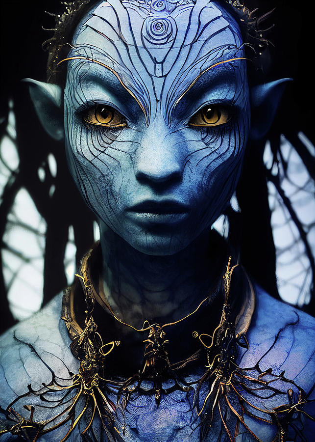 Inspired by Naavi - Avatar Digital Art by Seven four three Idya - Fine ...