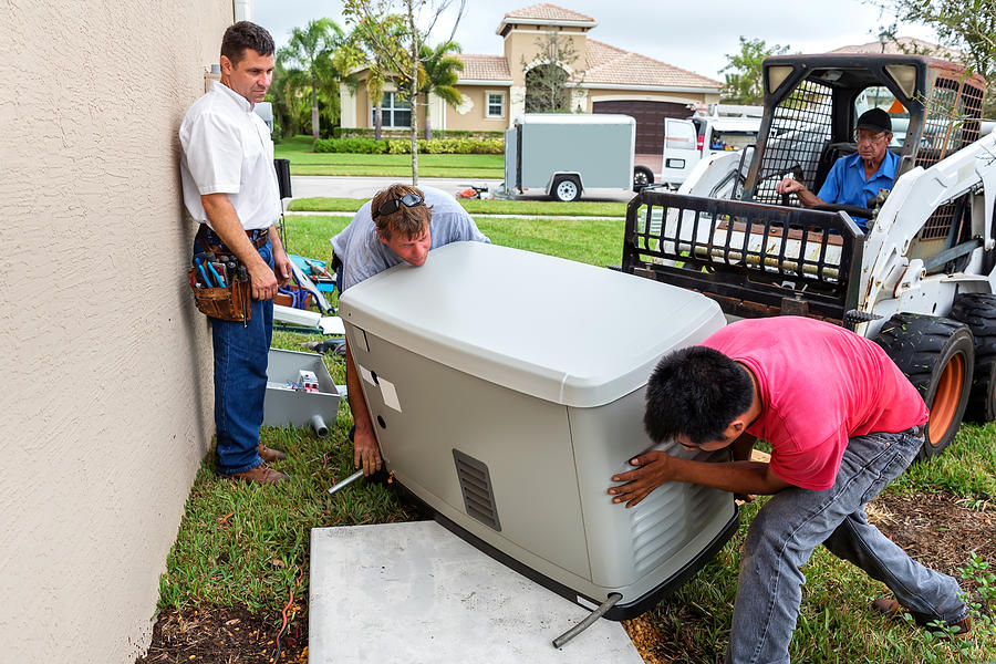 Installing an whole house emergency generator for hurricane season #4 Photograph by JodiJacobson
