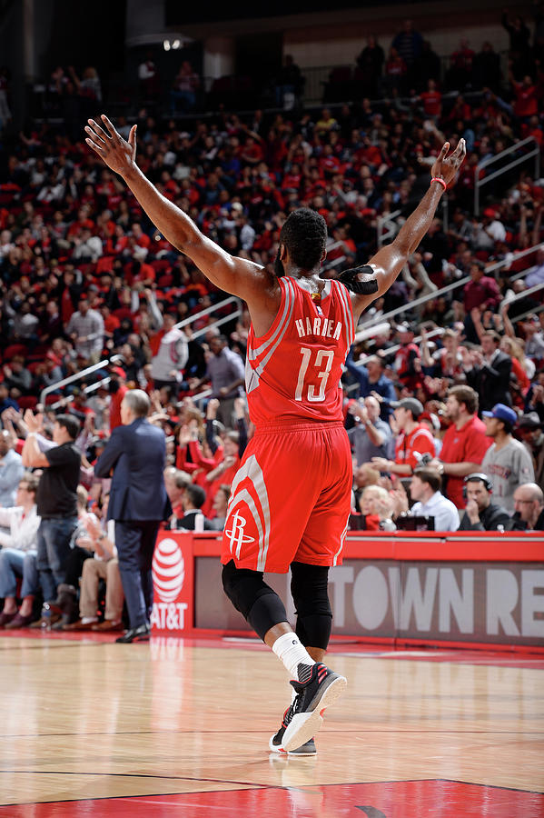 James Harden #4 Photograph by David Dow