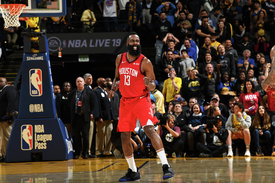 James Harden #4 Photograph by Noah Graham James Harden #4 Photograph by Noah Graham