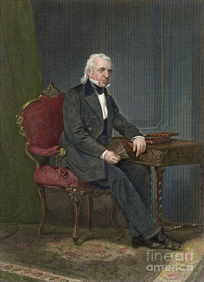 James Knox Polk Painting by Granger - Fine Art America