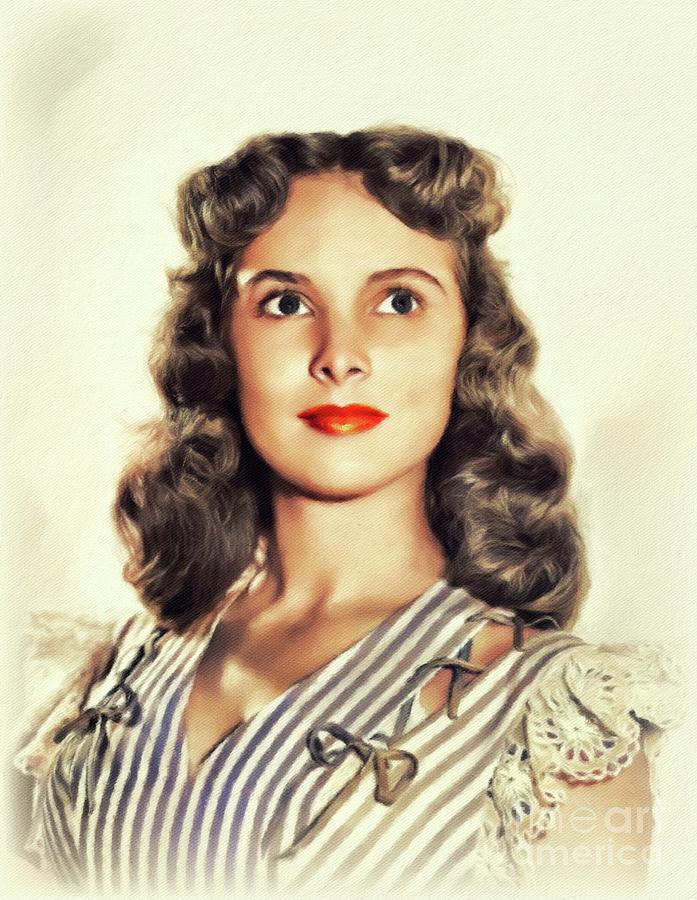 Janet Leigh, Vintage Actress #4 Painting by Esoterica Art Agency