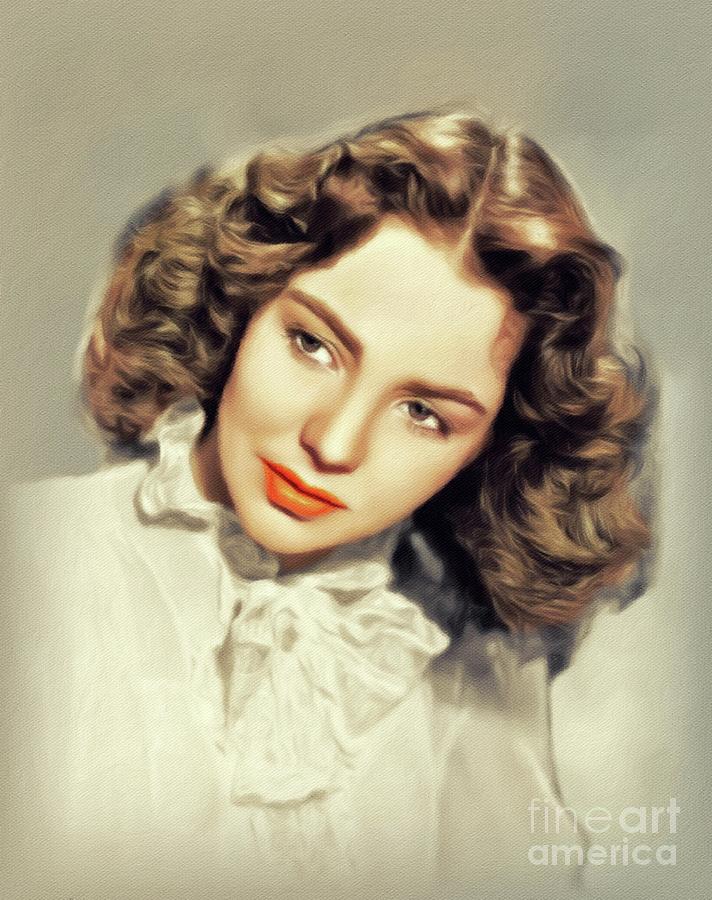 Jennifer Jones, Vintage Actress #4 Painting by Esoterica Art Agency