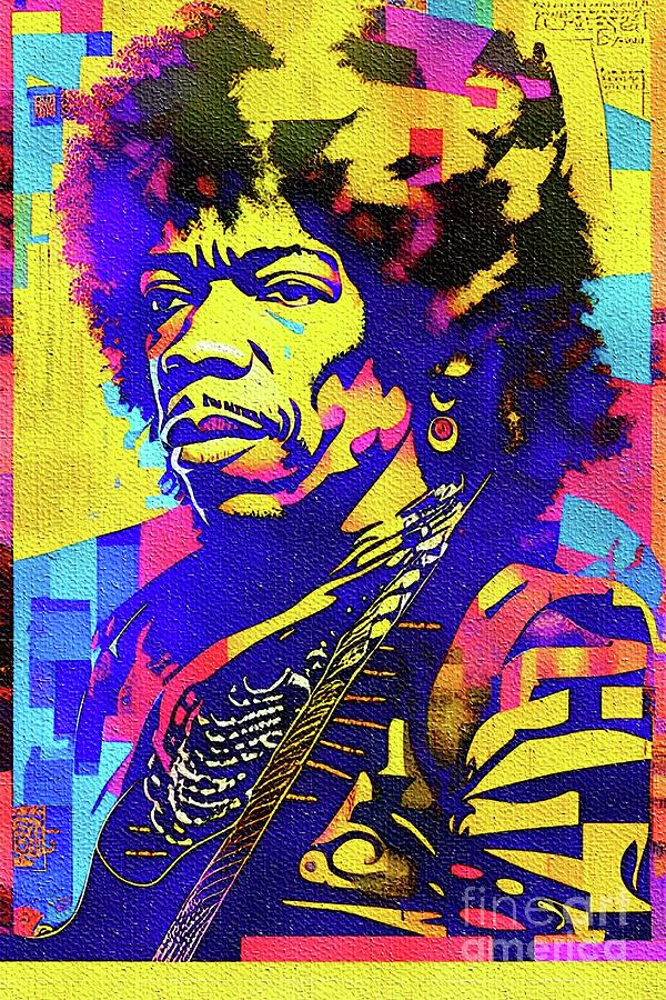 Jimi Hendrix, Music Star Painting by John Springfield - Fine Art America