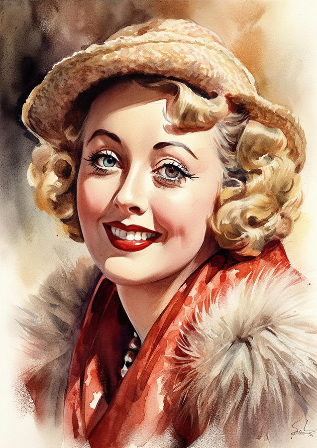 Joan Blondell #4 Digital Art by Dieu Vuong Kha - Fine Art America