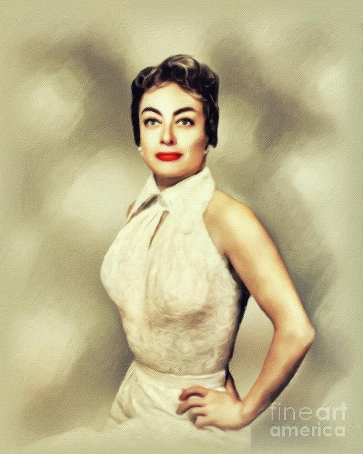 Joan Crawford, Hollywood Icon Painting by Esoterica Art Agency - Fine ...