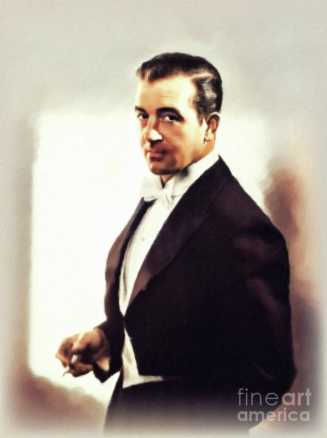 John Payne, Vintage Actor #4 Painting by Esoterica Art Agency