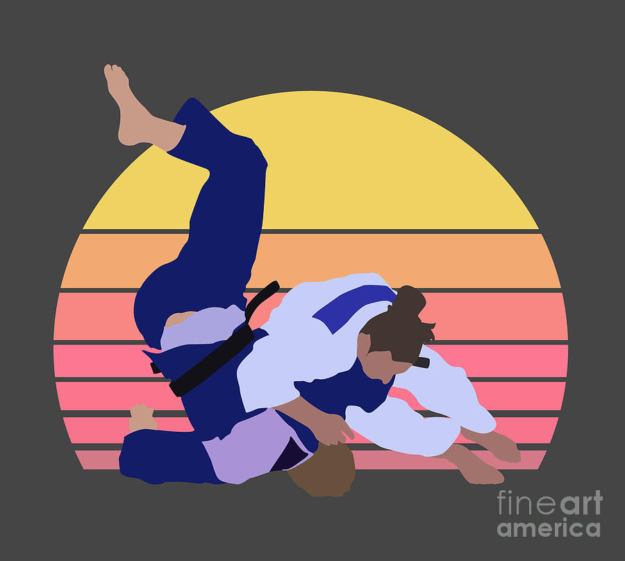 Judo drawing Digital Art by Blondia Bert Pixels