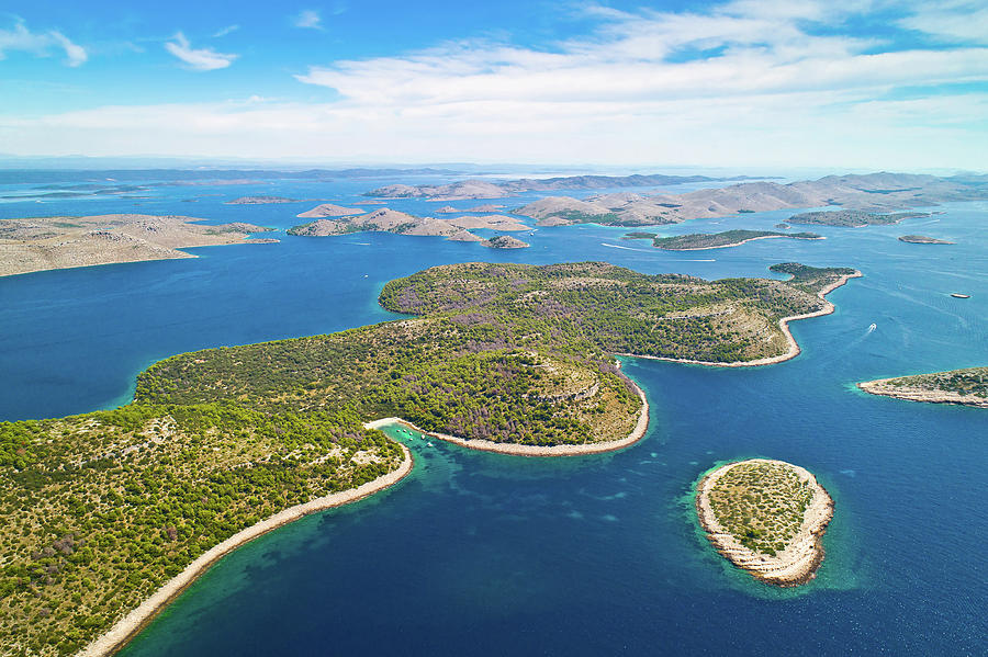Kornati. Aerial panoramic view of famous Adriatic sea sailing de #4 Photograph by Brch Photography
