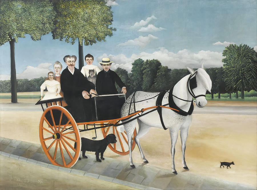 Henri Rousseau Painting -  La Carriole du pere Junier by Henri Rousseau  by Mango Art