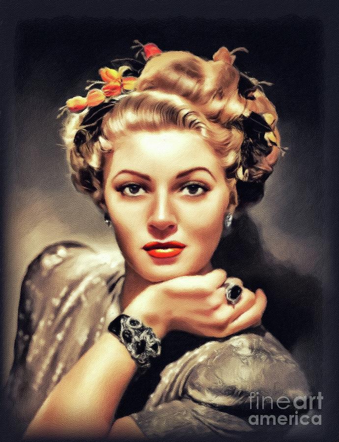 Lana Turner, Hollywood Legend Painting